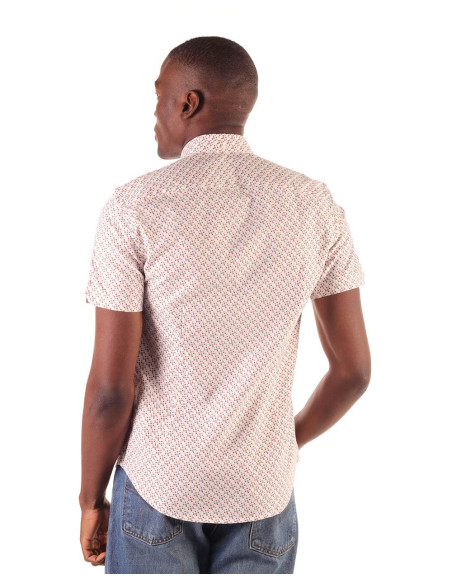 BEN SHERMAN Ss Faded Square Print - Camisa