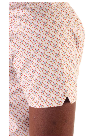 BEN SHERMAN Ss Faded Square Print - Camisa