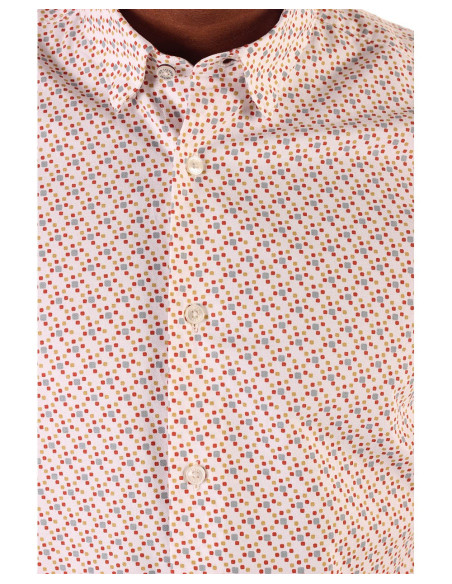 BEN SHERMAN Ss Faded Square Print - Chemise