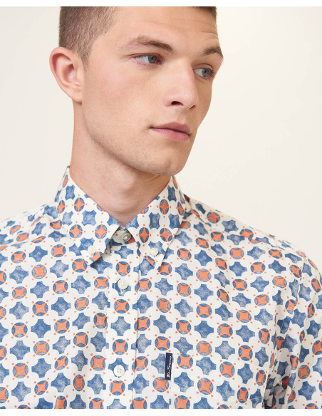 BEN SHERMAN Ss Estampa retrô envelhecida - Camisa