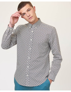 BEN SHERMAN Ls Mini Foulard Print - Camisa