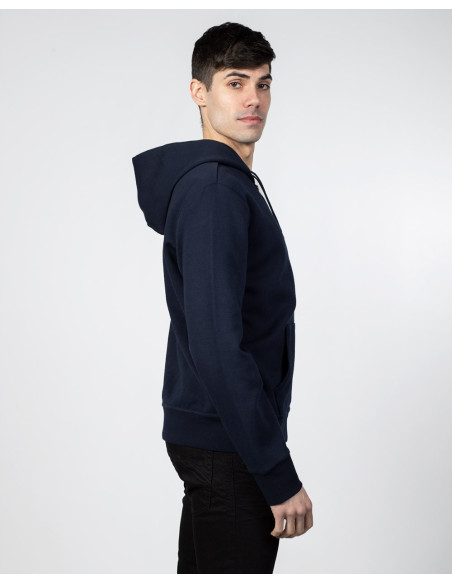 パーカー・フーディ POLO RALPH LAUREN Men Hoodies 710888282 002 Blue Polo Ralph Lauren Men's Double Knit Hoodie - Blue Orbit