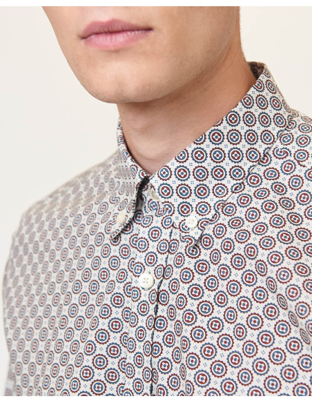 BEN SHERMAN Ls Mini Foulard Print - Camisa