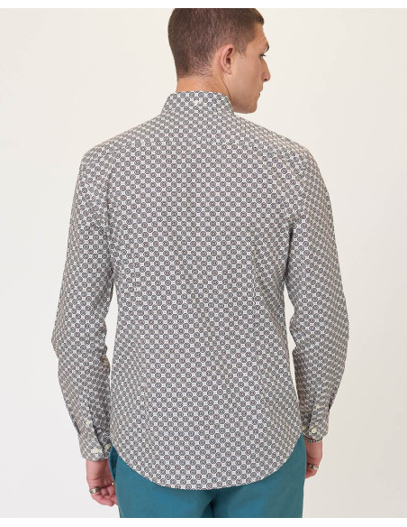 BEN SHERMAN Ls Mini Foulard Print - Camisa