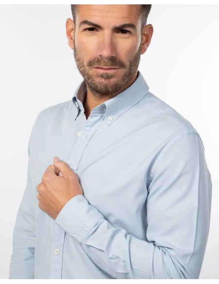 HACKETT Garment Dyed Oxford - Camisa