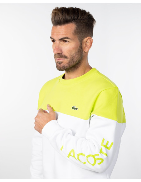 Lacoste yellow shop sweatshirt