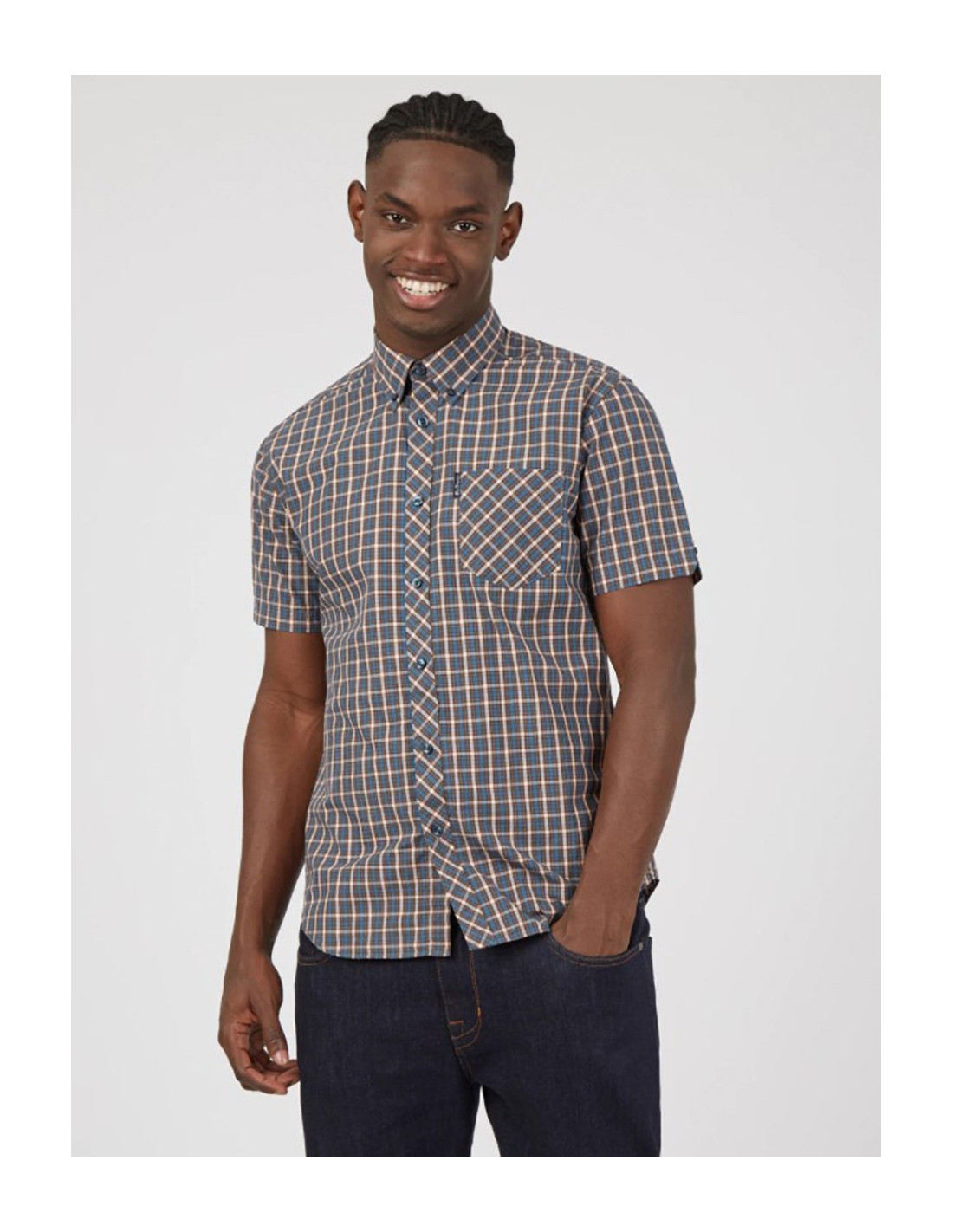 Ben sherman short sleeve button down 2025
