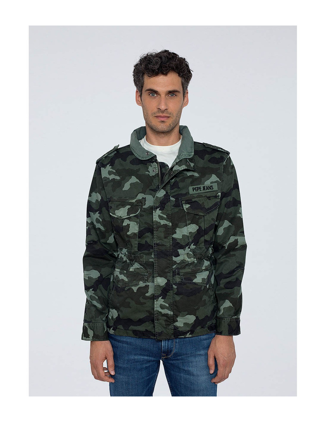 PEPE JEANS Stroude Camo - Denim Jacket