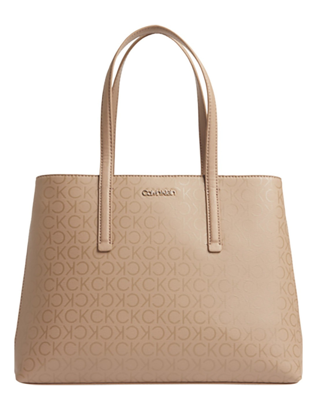 Calvin Klein, Bags, Brown Calvin Klein Monogram Tote Purse