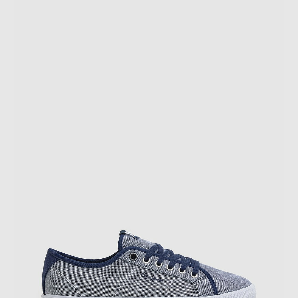 PEPE JEANS Brady Homme Chambray - Baskets