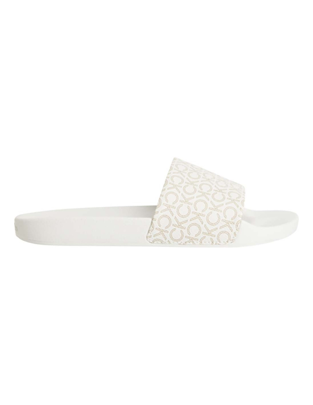 White calvin 2024 klein flip flops