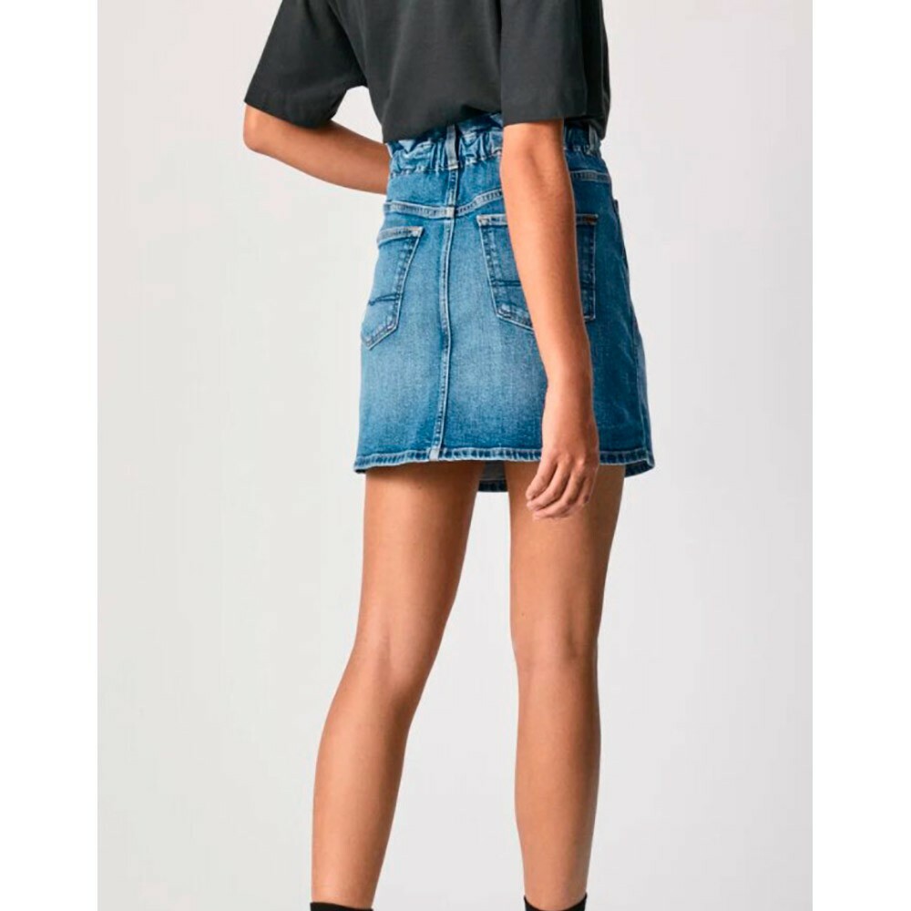 Buy Pepe Jeans Blue Short-mid Length Regular Fit Denim Skirt Online in  India - Etsy