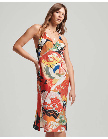 SUPERDRY Vintage Midi Halter Slip - Dress