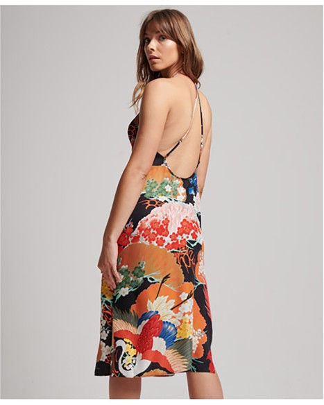 SUPERDRY Vintage Midi Halter Slip - Dress