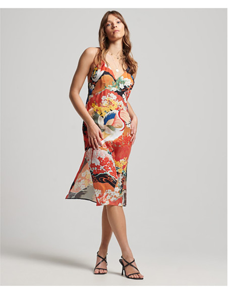 SUPERDRY Vintage Midi Halter Slip - Dress