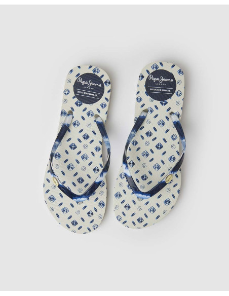PEPE JEANS Rake Blue Beach - Chanclas