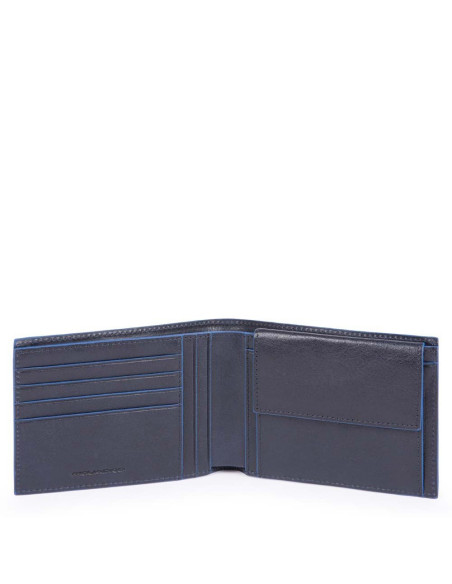 PIQUADRO - Carteira com bolso para moedas