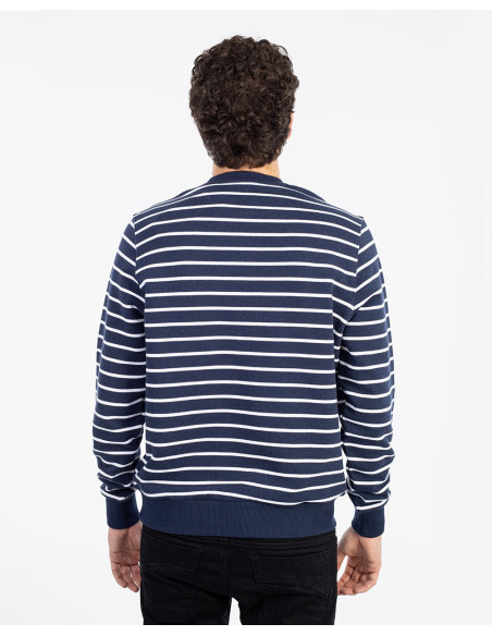 NORTH SAILS Crewneck Sweathsirt With Stripes - Sudadera
