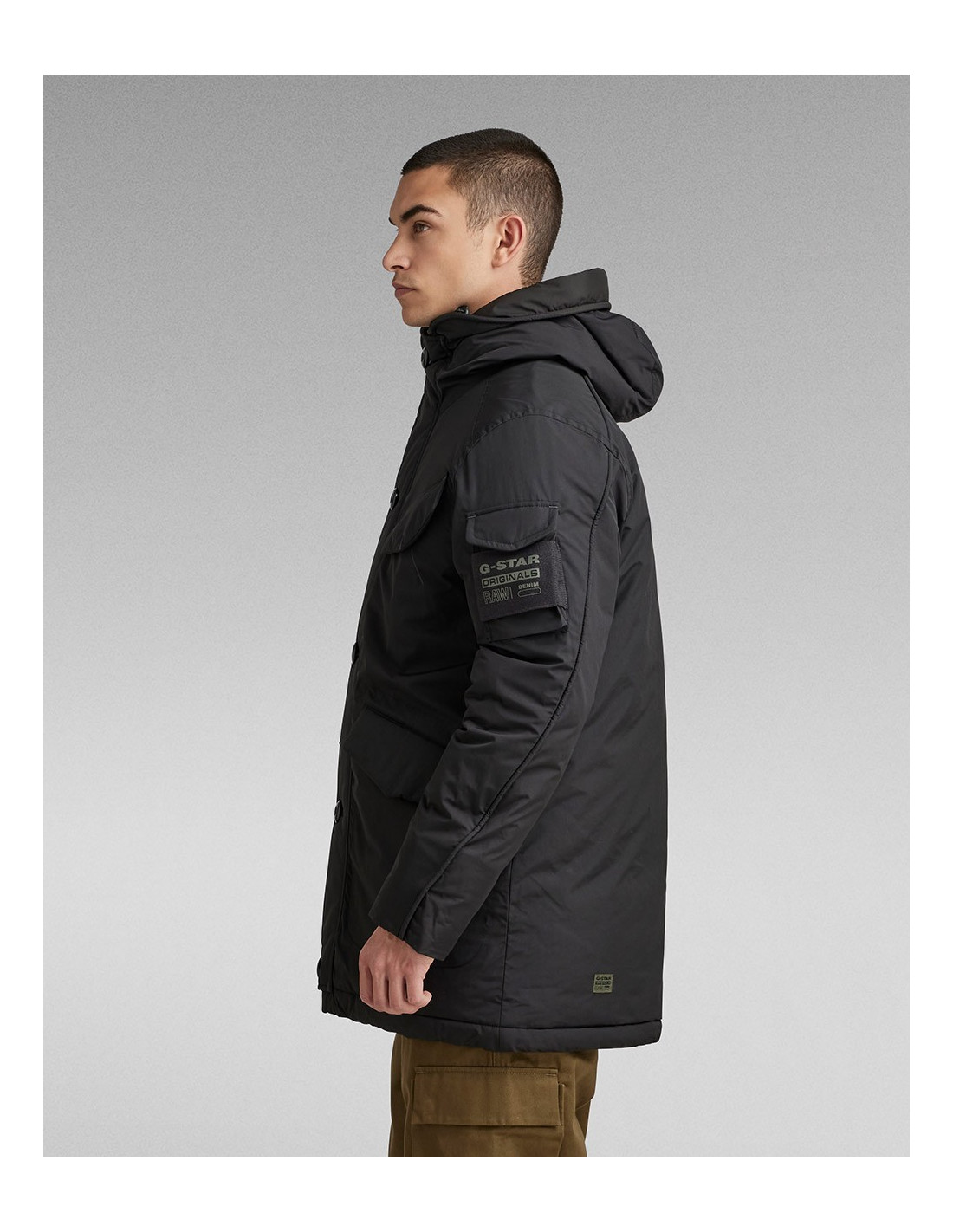 Vodan Padded Hooded Parka | Black | G-STAR® US