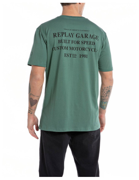 送料込★REPLAY★M6810 .000.22662 Tシャツ Replay M6815 .000.22662G short sleeve T-shirt Blue | Dressinn