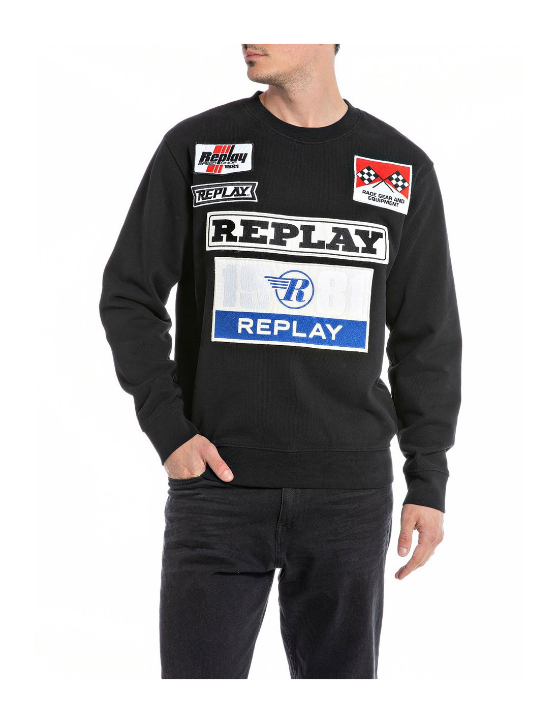 さらに100円引き◆LMC◆CREW SWEATSHIRT MUSINSA | LMC ACTIVE GEAR SUPPLEX® WAVE CREW NECK black