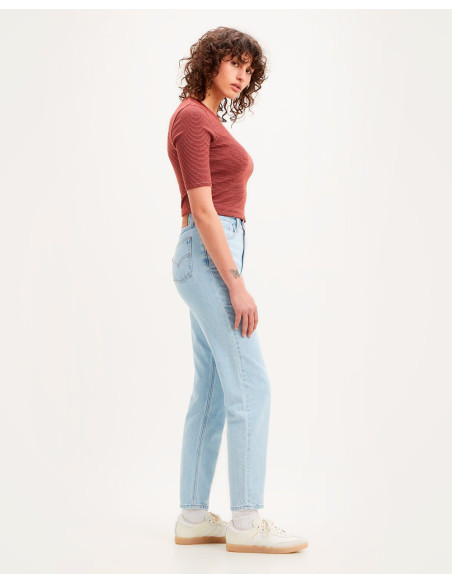 LEVI®S - 80S Mom Jean Light Indigo - Acabamento liso