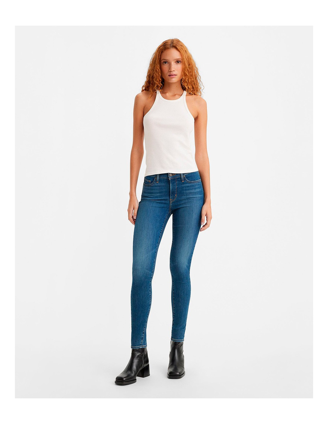 LEVI'S - 310 Modellante Super Skinny Med Indigo - Indossato