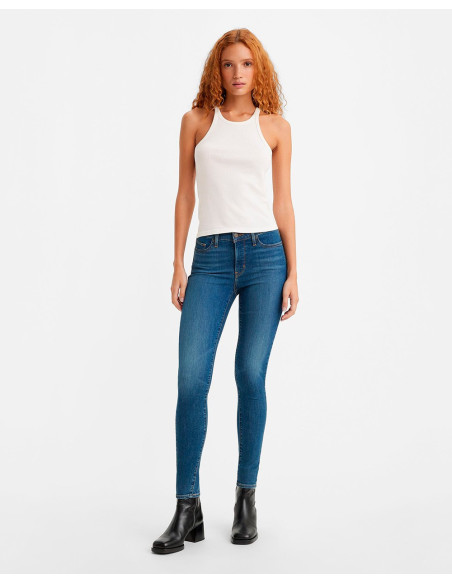 LEVI'S - 310 Shaping Super Skinny Med Indigo - Porté en