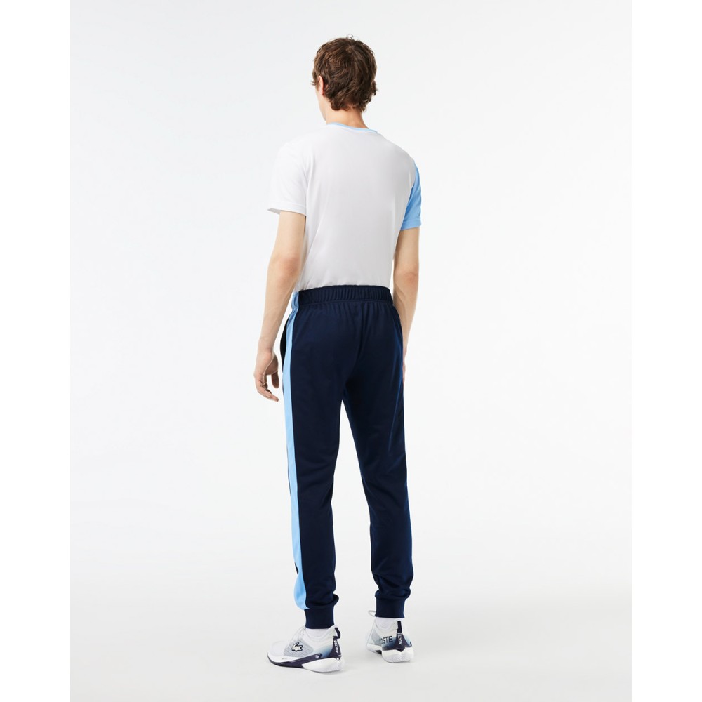 Navy blue discount lacoste tracksuit bottoms