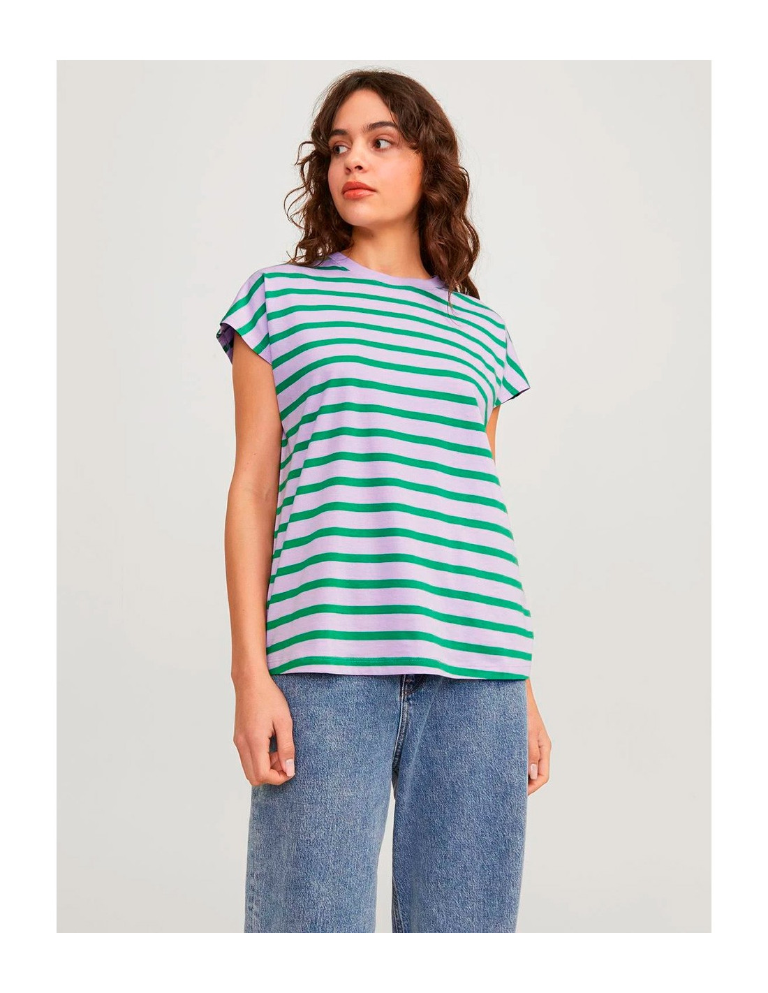 JJXX Astrid Stripe Boxy - Camiseta