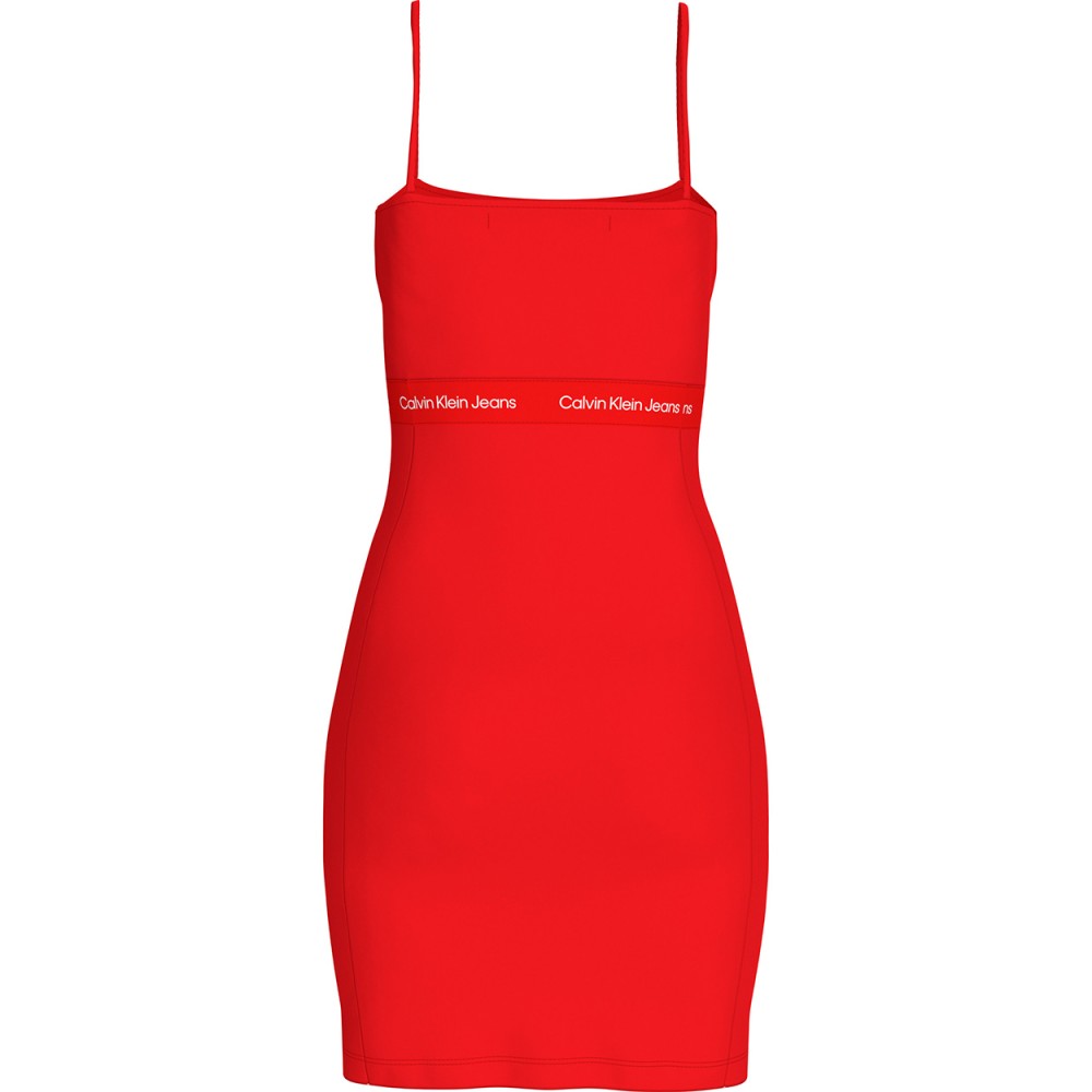 Robe rouge calvin klein hot sale