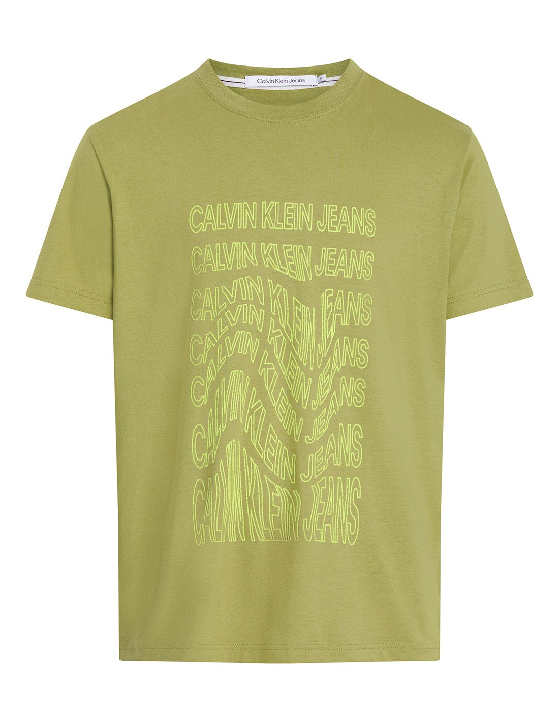 Calvin klein shirt geel hotsell