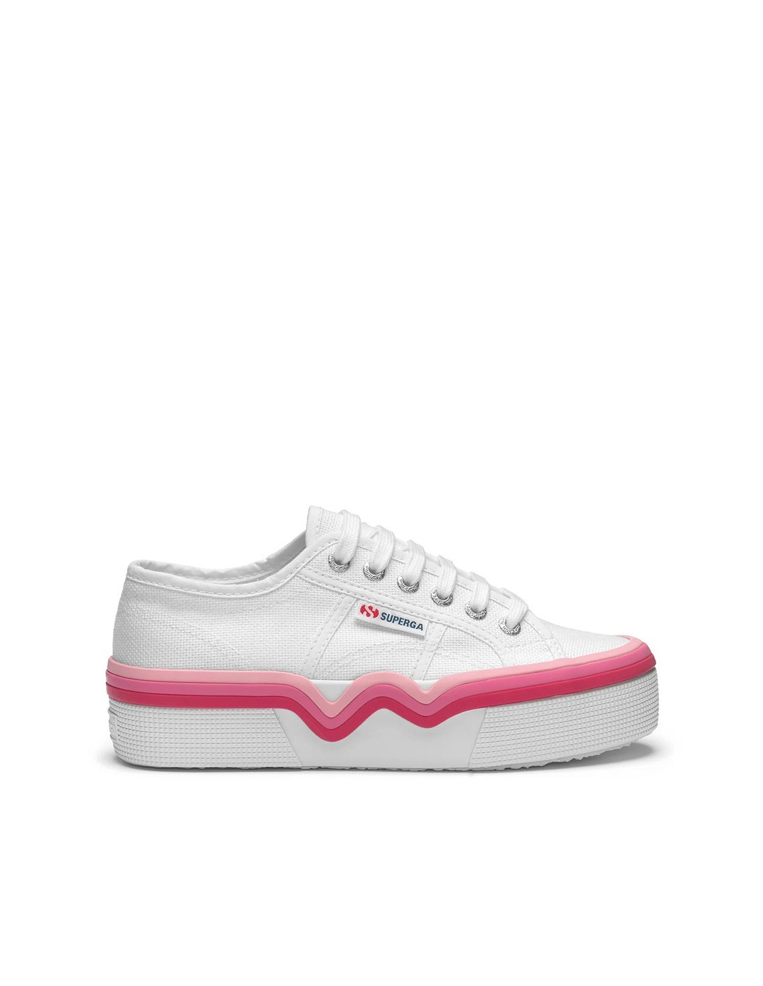 シロ Lady Shoes Donna 2740 MULTICOLOR BEADS Zeppa WHITE