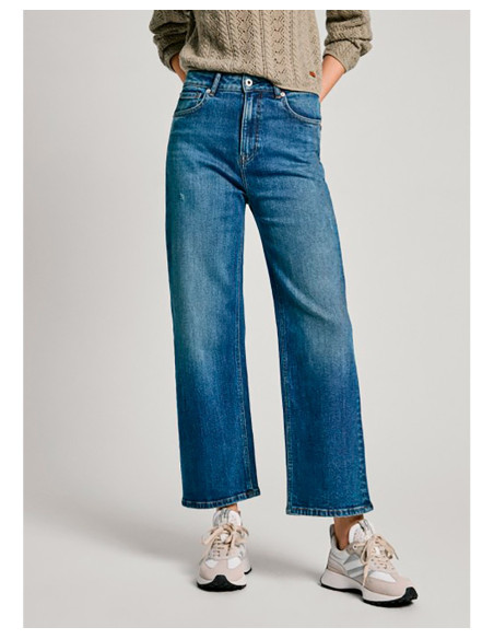 PEPE JEANS Straight Jeans Uhw - Vaquero