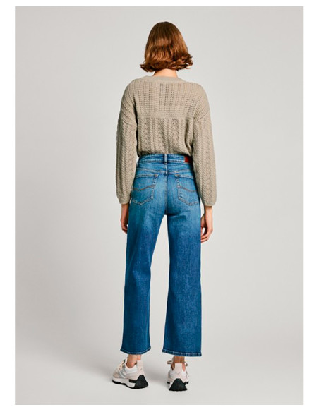 PEPE JEANS Straight Jeans Uhw - Vaquero