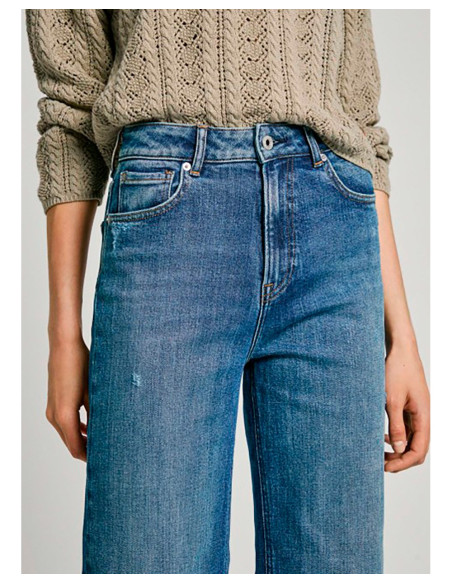 PEPE JEANS Straight Jeans Uhw - Vaquero