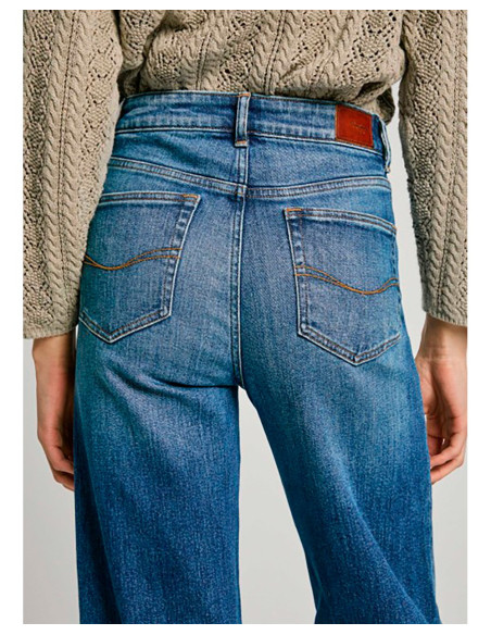 PEPE JEANS Straight Jeans Uhw - Vaquero