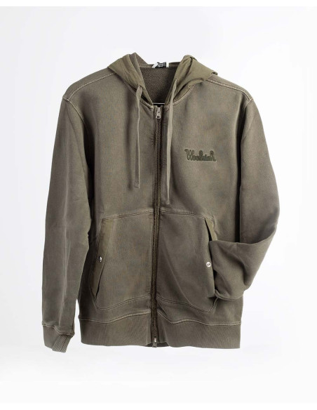 WOOLRICH - Mixmedia Full Zip - Felpa