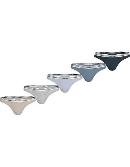 CALVIN KLEIN 000QD5221E - Lot de 5 tongs