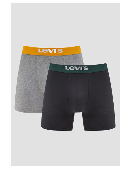 LEVI'S Solid Basic Lot de 2 boxers