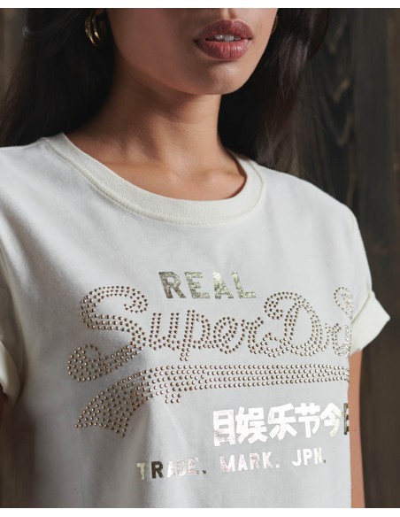 SUPERDRY Logo Vintage Luster - Camiseta