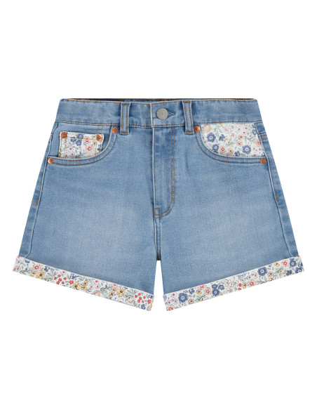 Spodenki jeansowe LEVI'S Print Block Mom