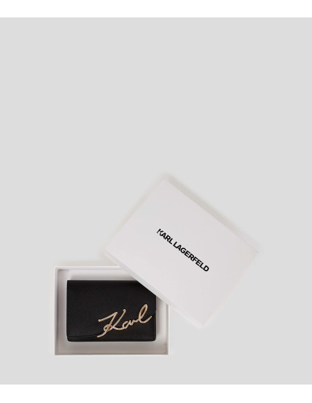 Portefeuille Signature KARL LAGERFELD Small