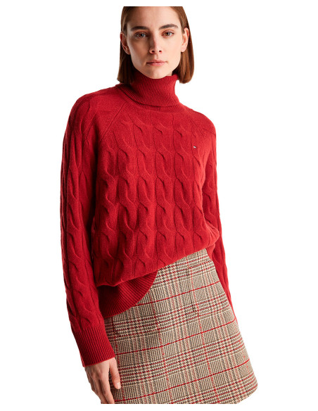 TOMMY HILFIGER CABLE SWEATER- Sweater