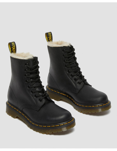 DR MARTENS 1460 Serena Black Burnished Wyoming - Boots