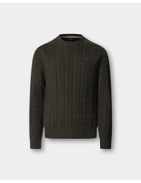 HACKETT Cotton Cable Crew - Jersey