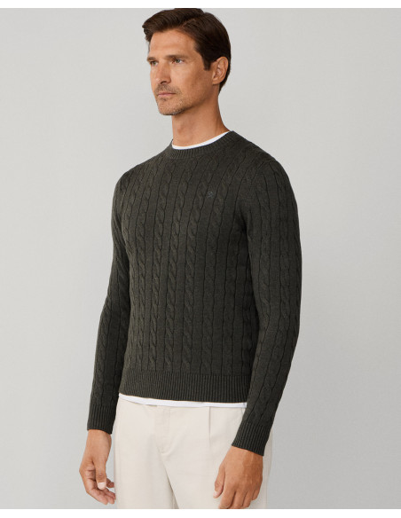 HACKETT Cotton Cable Crew - Jersey