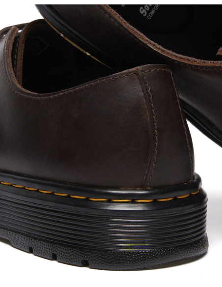 DR MARTENS Brookline Lo Marrom Escuro Crazy Horse - Sapatos