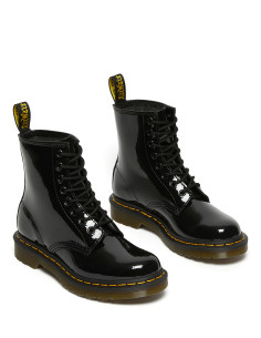 DR MARTENS 1460 W Black Patent Lamper - Botas 2