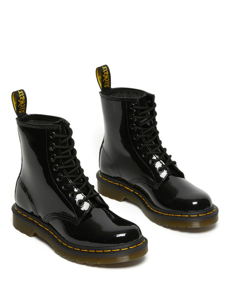 DR MARTENS 1460 W Black Patent Lamper - Boots